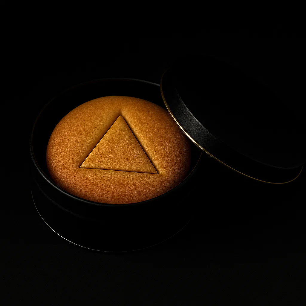 Triangle cookie dalgona squid game cookie